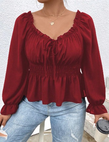 
						Bluza SHEIN CURVE, rosu