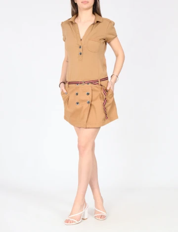 Rochie scurta Bershka, maro