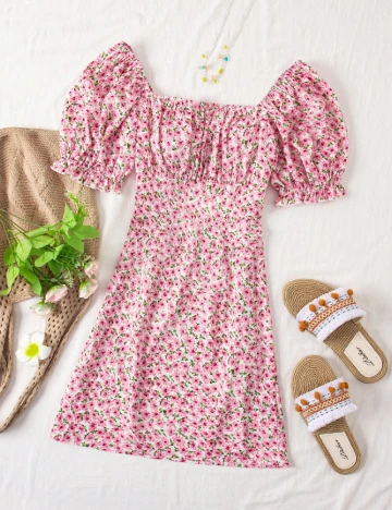 Rochie scurta SHEIN, floral