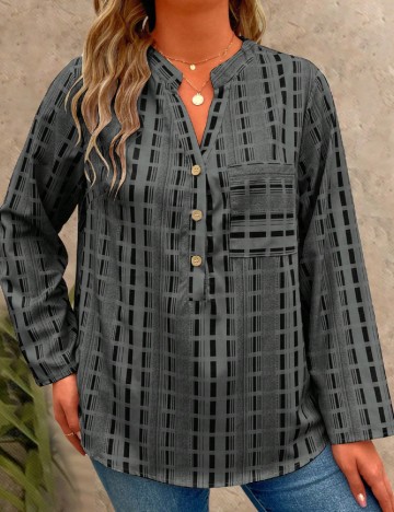 
						Bluza SHEIN CURVE, gri