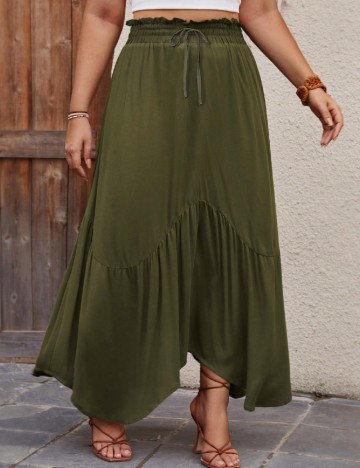 
						Fusta SHEIN CURVE, kaki