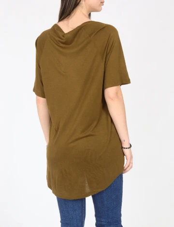 Tricou Oversize Pull&Bear, kaki