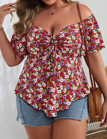 Bluza SHEIN CURVE, floral