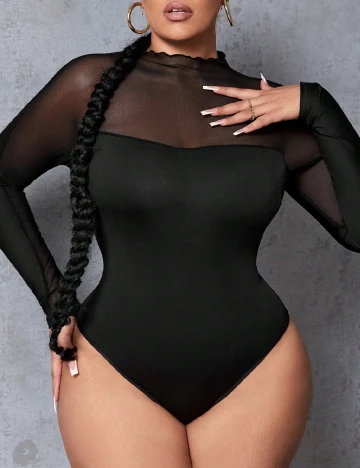 Body SHEIN CURVE, negru