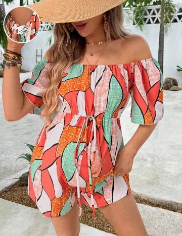 Salopeta SHEIN Maternity, mix culori