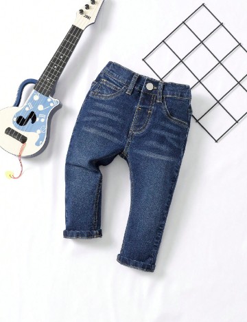 
						Blugi Shein Kids, albastru