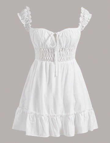 
						Rochie scurta SHEIN, alb
