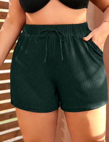 
						Pantaloni scurti de baie SHEIN, verd