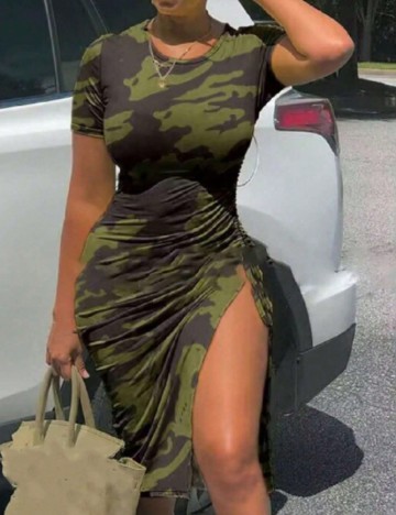 
						Rochie medie SHEIN, verde