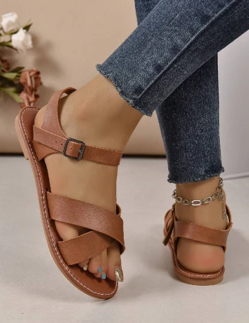 Sandale SHEIN, maro