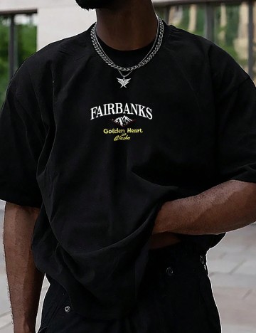 
						Tricou Oversize SHEIN, negru