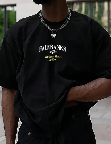 Tricou Oversize SHEIN, negru