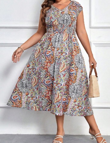 
						Rochie medie SHEIN CURVE, mix culori