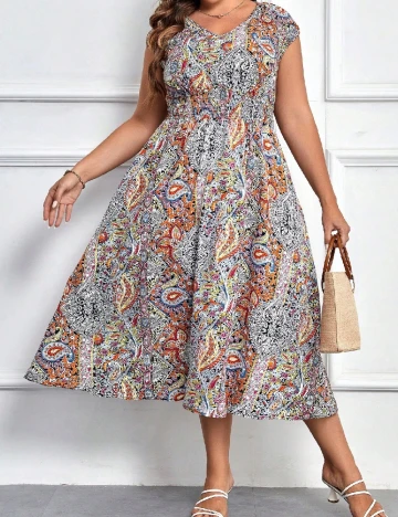 Rochie medie SHEIN CURVE, mix culori