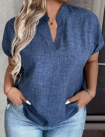 Bluza SHEIN CURVE, bleumarin