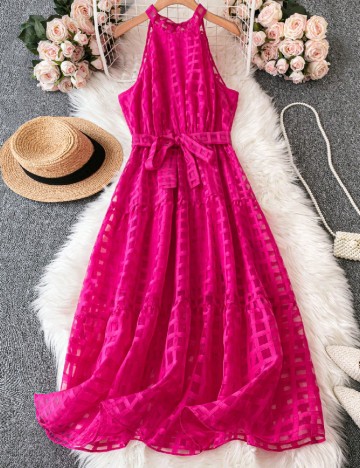 
						Rochie lunga SHEIN CURVE, roz