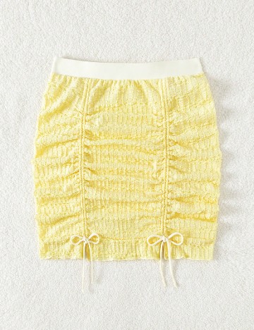 
						Fusta de plaja SHEIN, galben