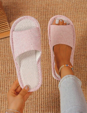 Papuci de Casa SHEIN, roz