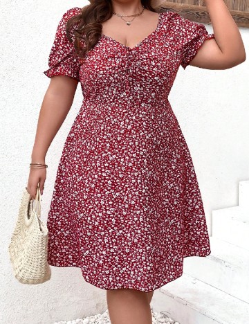 
						Rochie medie SHEIN CURVE, rosu