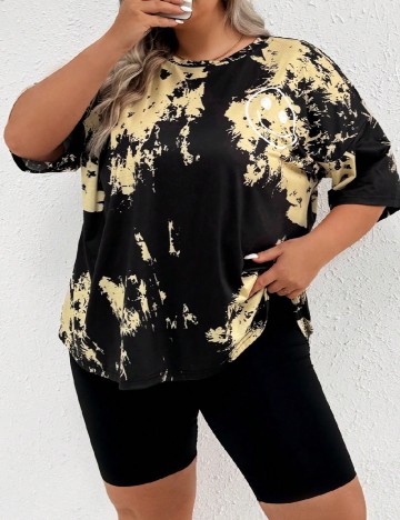 
						Tricou SHEIN CURVE, negru