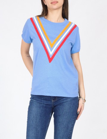 
						Tricou Bershka, albastru