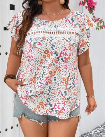 Bluza SHEIN CURVE, floral