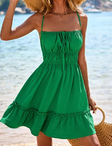 Rochie scurta SHEIN, verde