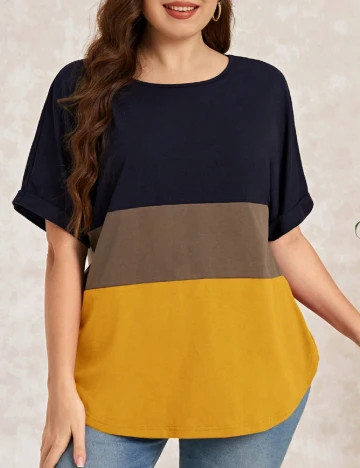 Bluza Oversize Emery Rose Curve, mix culori