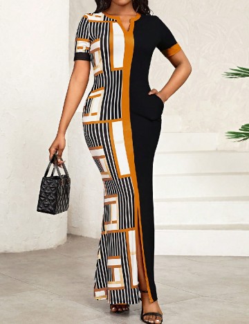 
						Rochie lunga SHEIN, mix culori