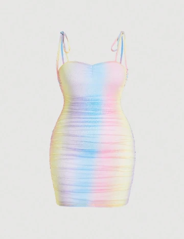 Rochie scurta SHEIN CURVE, mix culori