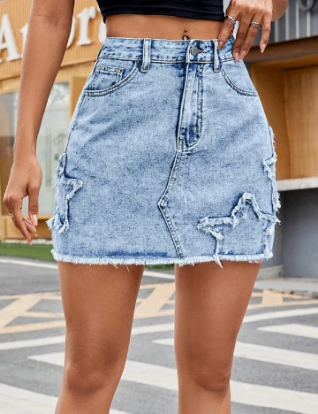 Fusta SHEIN, albastru