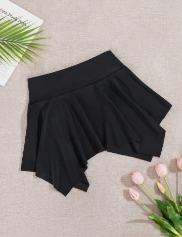 
						Fusta de plaja SHEIN, negru