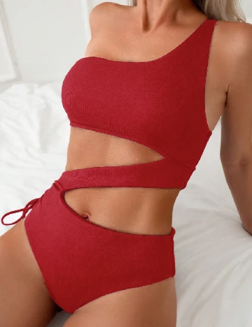 Costum de baie SHEIN, rosu