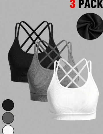 Set topuri 3 bucati SHEIN, mix culori