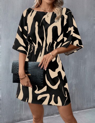 
						Rochie scurta SHEIN, negru/crem