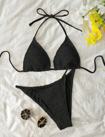 
						Costum de baie SHEIN, negru