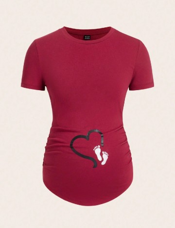 
						Tricou SHEIN Maternity, rosu