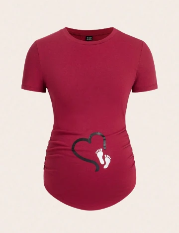 Tricou SHEIN Maternity, rosu