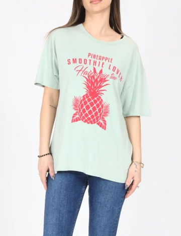 Tricou Pull&Bear, verde