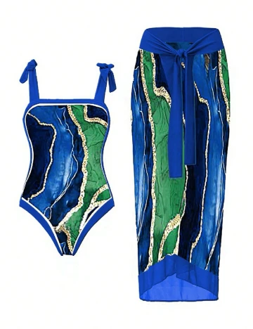 Costum de baie SHEIN, mix culori