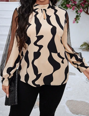 Bluza SHEIN CURVE, crem