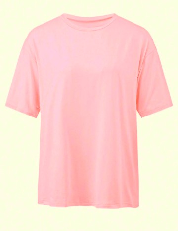 
						Tricou Oversize SHEIN, roz