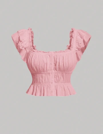 Top SHEIN CURVE, roz