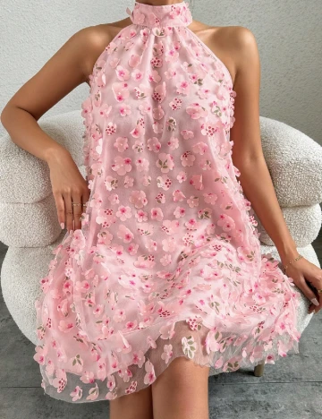 Rochie scurta SHEIN, roz