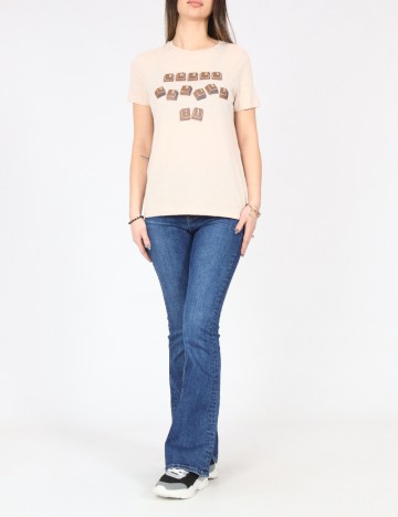 Tricou Pull&Bear, crem