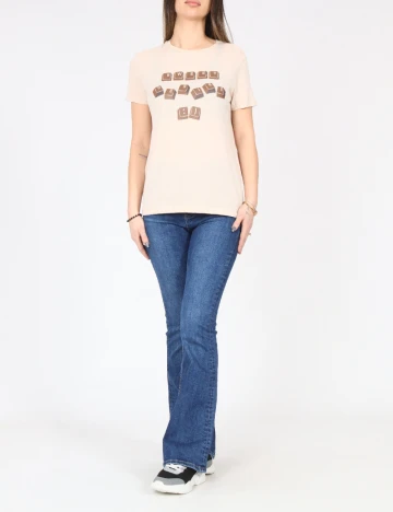 Tricou Pull&Bear, crem