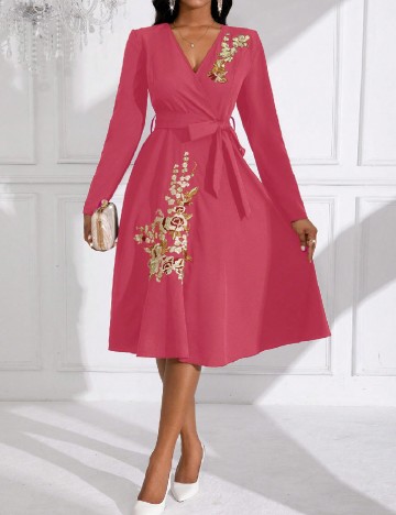 
						Rochie medie SHEIN, roz pudra