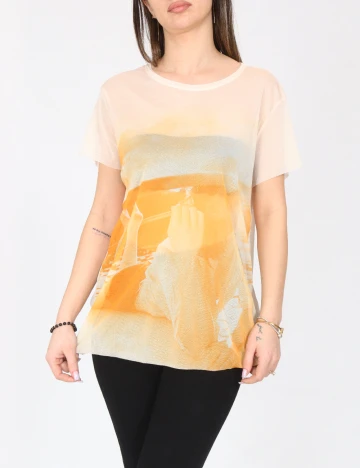 Tricou Zara, piersica