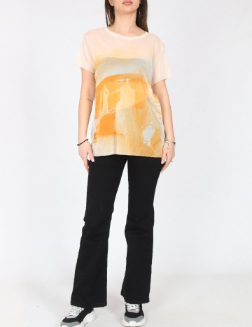 Tricou Zara, piersica