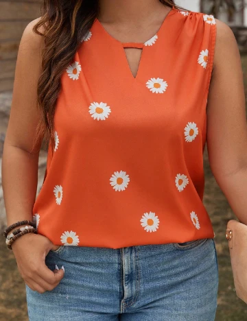 Bluza SHEIN CURVE, portocaliu